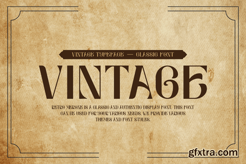 Retro Merone - Vintage & Western Font TEHY2F5