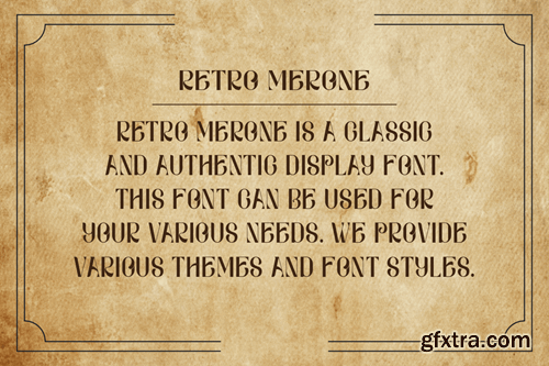 Retro Merone - Vintage & Western Font TEHY2F5