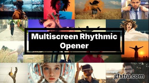 Videohive Multiscreen Rhythmic Opener 54557572