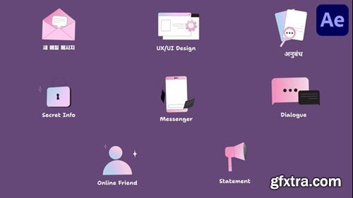 Videohive Web UI Icons And Titles for After Effects 54565678