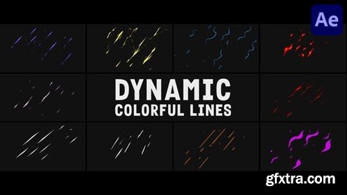 Videohive Dynamic Colorful Lines for After Effects 54566008