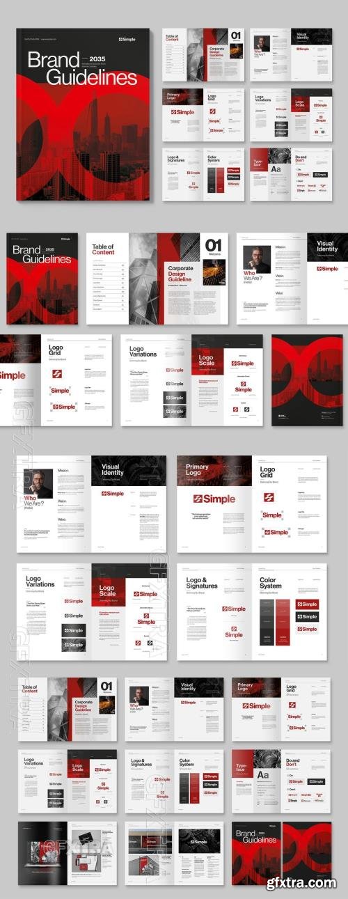 Brand Guidelines Brochure Layout 764574883