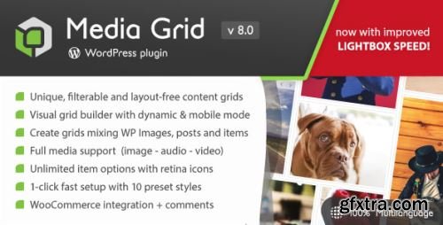 CodeCanyon - Media Grid - WordPress Responsive Portfolio v8.0.3 - 2218545 - Nulled