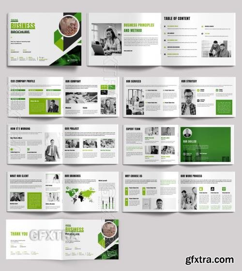 Business Brochure Template Landscape 773252525