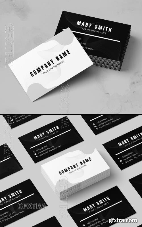 Classic Simple Business Card Layout 772749164