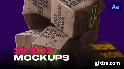 Videohive Dynamic 3D Box Mockups 54584788