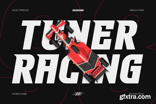 Gearzero - Modern Sport Racing Italic Font H3FS56M