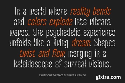 CS Devious – Psychedelic Font MLYS3DW