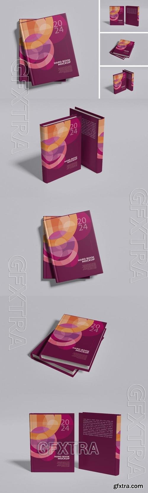 Hard Cover Book Mockup STM4EF7