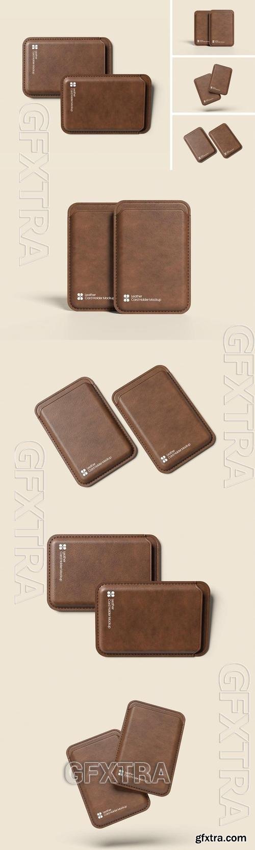 Leather Card Holder Mockup L6JWFWP