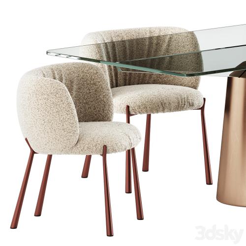 Mys Chairs and Spike Table by Midj