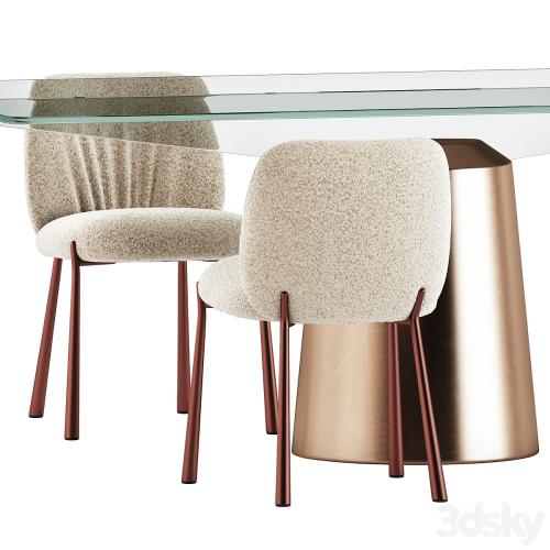 Mys Chairs and Spike Table by Midj