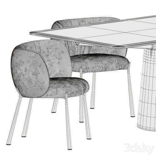 Mys Chairs and Spike Table by Midj