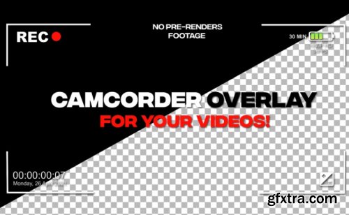 Camcorder Overlay After Effects Project File After Effects Template