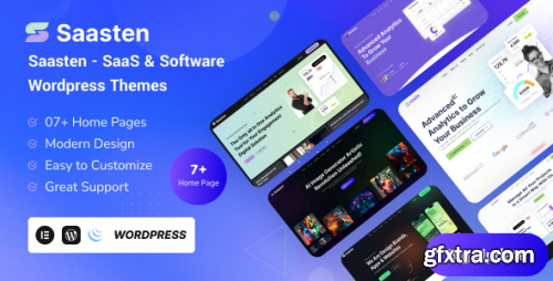 Themeforest - Saasten - SaaS &amp; Software Landing WordPress Theme 52743076 v1.0 - Nulled