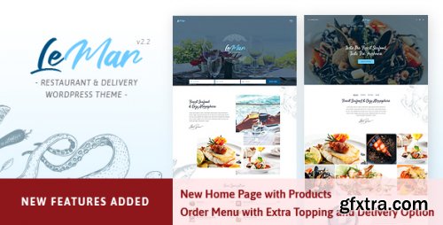 Themeforest - LeMar - Seafood Restaurant WordPress Theme 27539910 v2.3 - Nulled