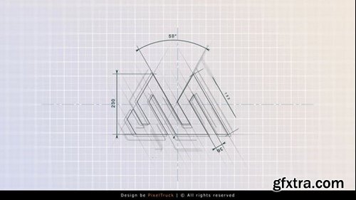 Videohive Blueprint Logo Reveal 54550462