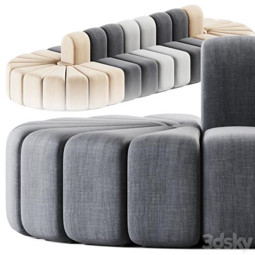 Modul Two-sided Sofa Bob by Bla Station / Two-sided sofa