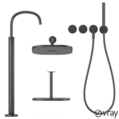 collection of bath faucets