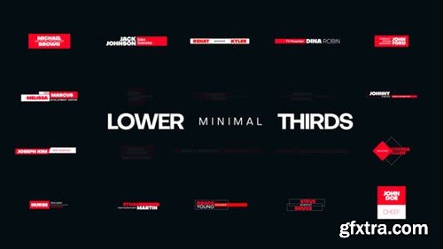 Videohive Minimal Lower Thirds 54584036