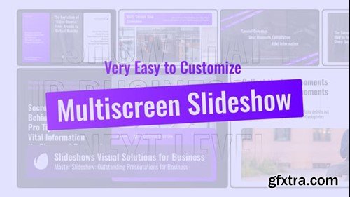 Videohive Multi Screen Slideshow 54411578