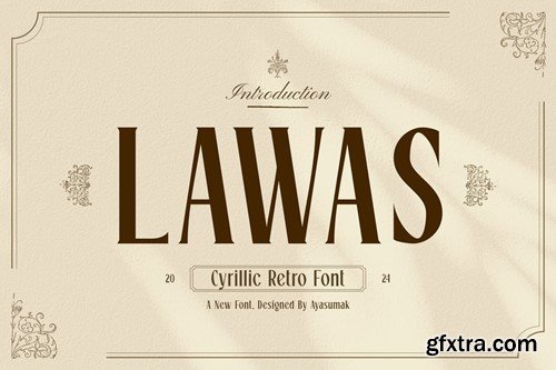 Lawas - Retro Cyrillic Font FRBV3PD