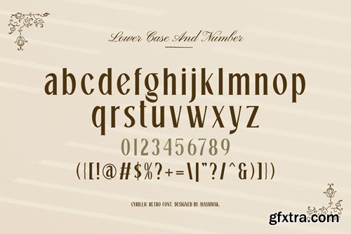 Lawas - Retro Cyrillic Font FRBV3PD