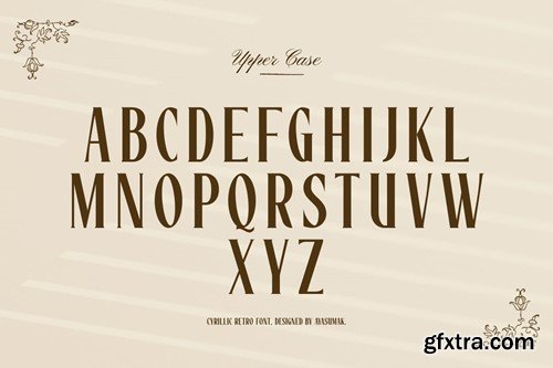 Lawas - Retro Cyrillic Font FRBV3PD