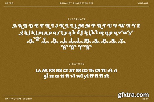 Rodancy Retro Vintage Serif Font GNLHGE5