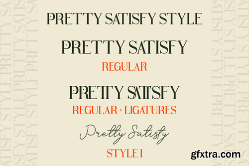 Pretty Satisfy - Luxury Font Duo Q7ZXB5E