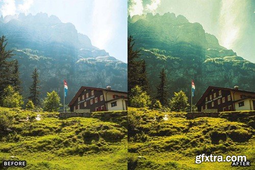 Landscape Cinematic Lightroom Presets Pack MP67S79