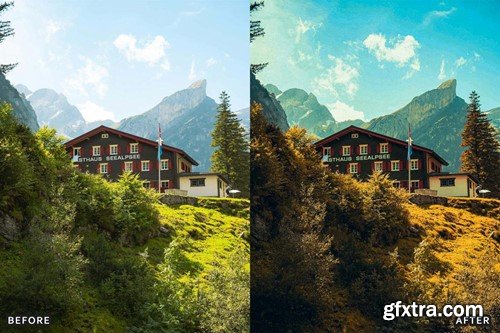 Landscape Cinematic Lightroom Presets Pack MP67S79