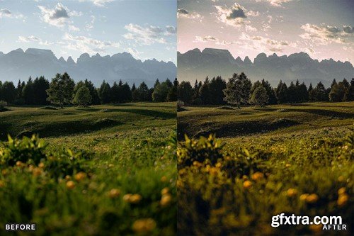 Landscape Cinematic Lightroom Presets Pack MP67S79