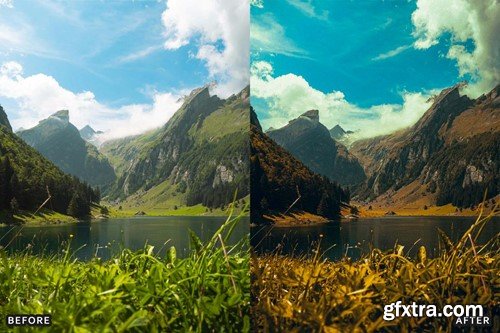 Landscape Cinematic Lightroom Presets Pack MP67S79