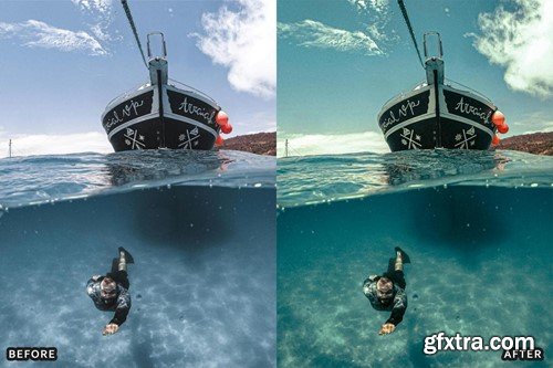 Scuba Diving Lightroom Presets Pack 3JSFRNR