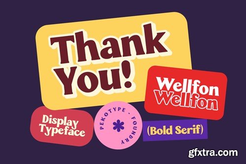 Wellfon - Modern Retro Serif Typeface S7866NX