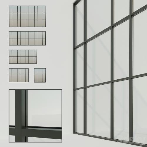 Panoramic windows. Stained glass window 7