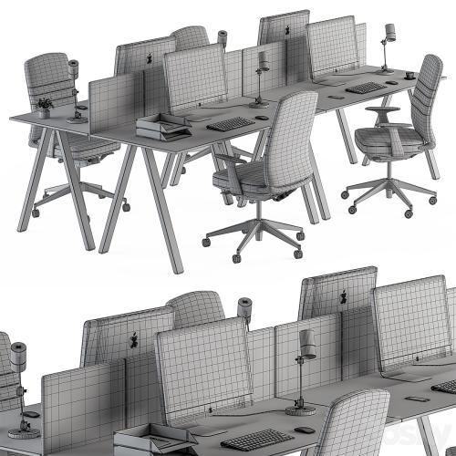 Employee Set - Office Furniture 346