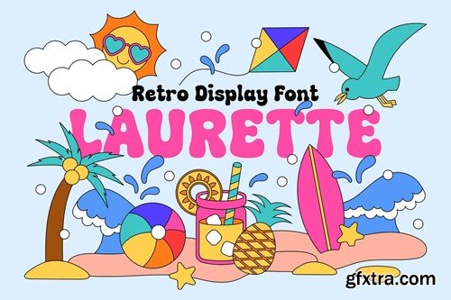 Laurette - Retro Display Font FJR72XF