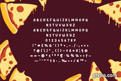 Get Pizza - Allcaps Comic Font WFEW96K