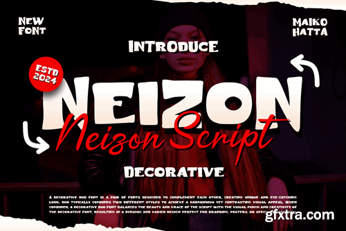 Neizon - Decorative Font Duo NS7XPHW