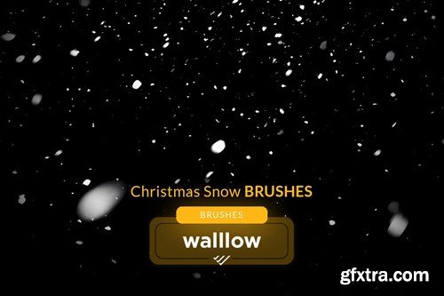 Christmas snow: Realistic snow photoshop brushes 6GCU7CQ