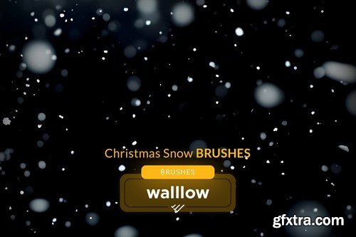 Christmas snow: Realistic snow photoshop brushes 6GCU7CQ