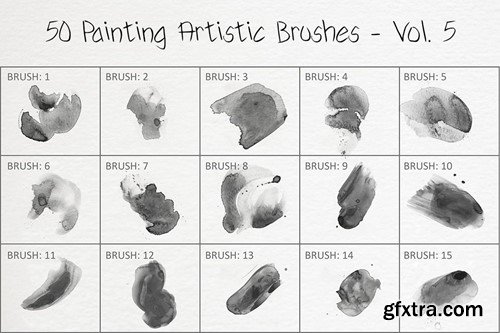 50 Painting Artistic Brushes - Vol. 5 GVH4E9Q