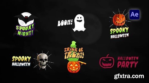 Videohive Halloween Spooky Titles Pack 54603326