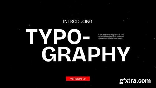 Videohive Typography 54533481