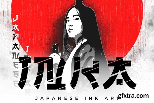 Inka - Japanese Ink Art | Photoshop Action LNW2P3L