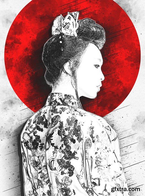 Inka - Japanese Ink Art | Photoshop Action LNW2P3L