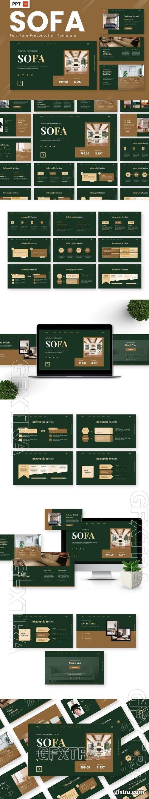 Sofa - Furniture Powerpoint Templates J2BRAEN