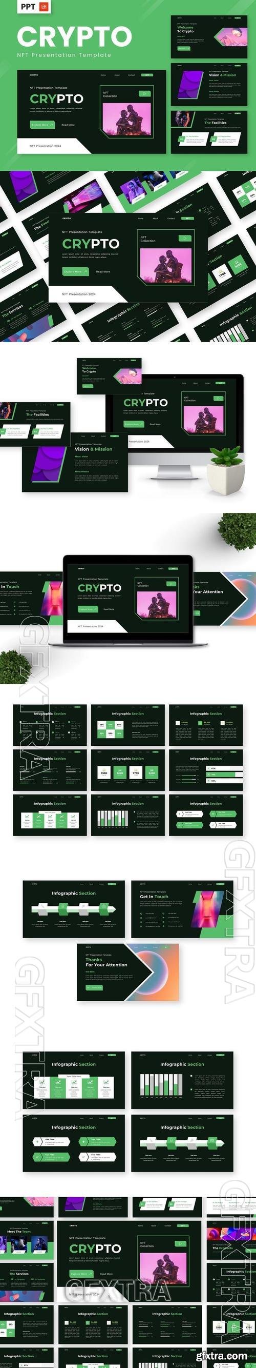 Crypto - NFT Powerpoint Templates P5GVE7H